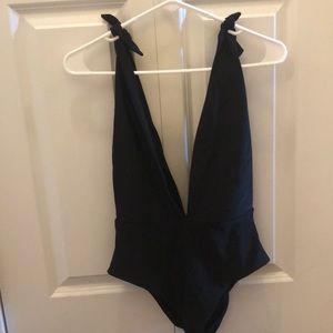 One  Piece Plunge Swimsuit